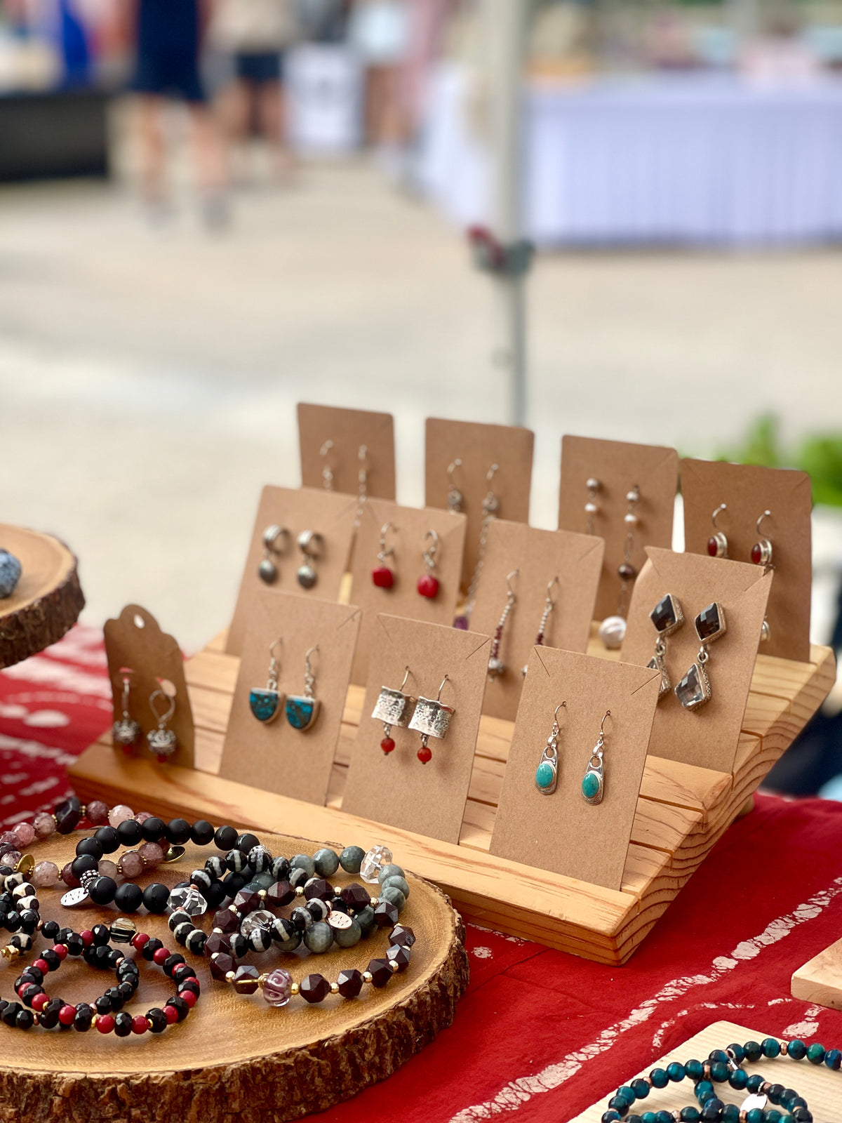 Love & Mantra handmade jewelry earrings and stone bracelets