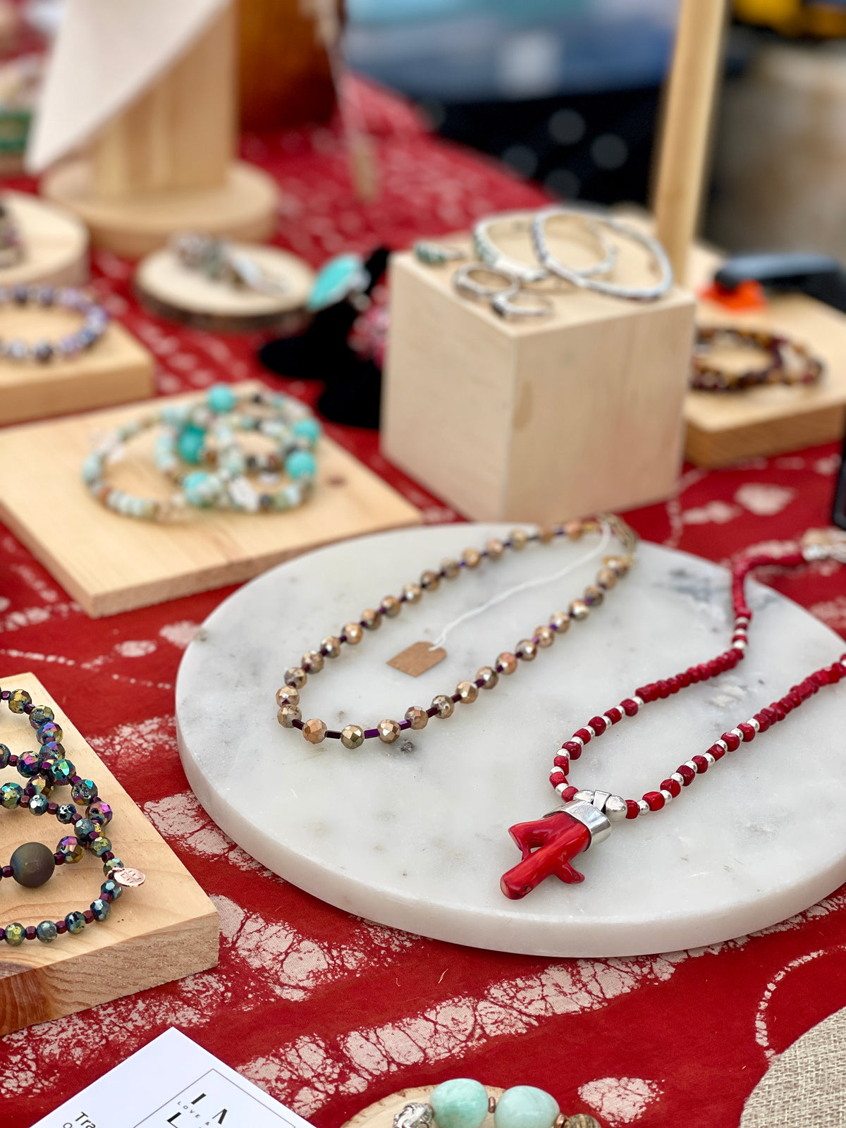 Love and Mantra handmade stone necklaces and bracelets